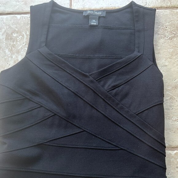 WHITE HOUSE BLACK MARKET SLEEVELESS TOP:PREOWNED BLACK  XS - Picture 5 of 13